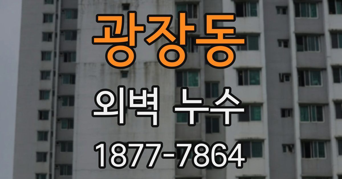 광장동 외벽 누수