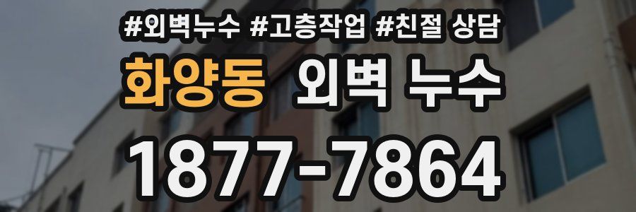 화양동 외벽 누수