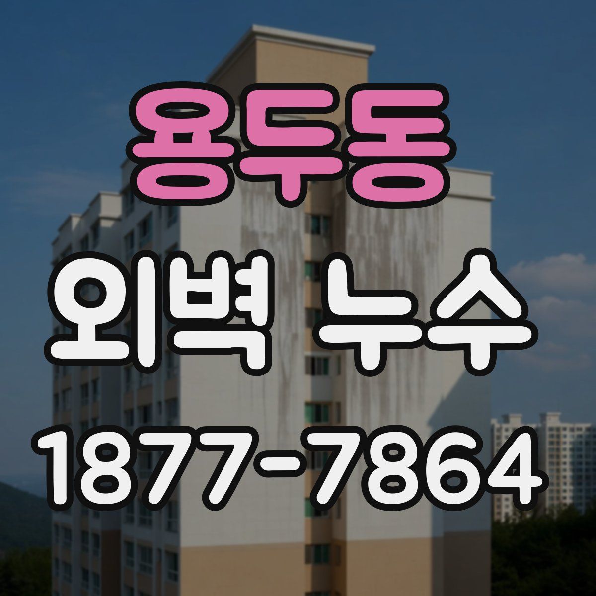 용두동 외벽 누수
