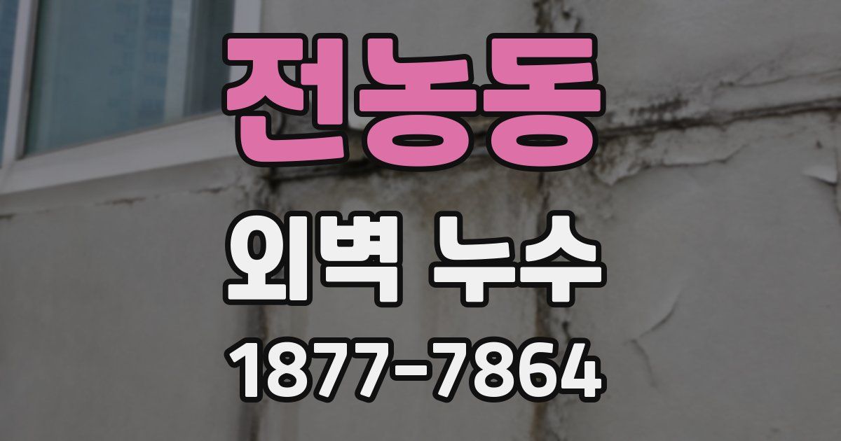 전농동 외벽 누수