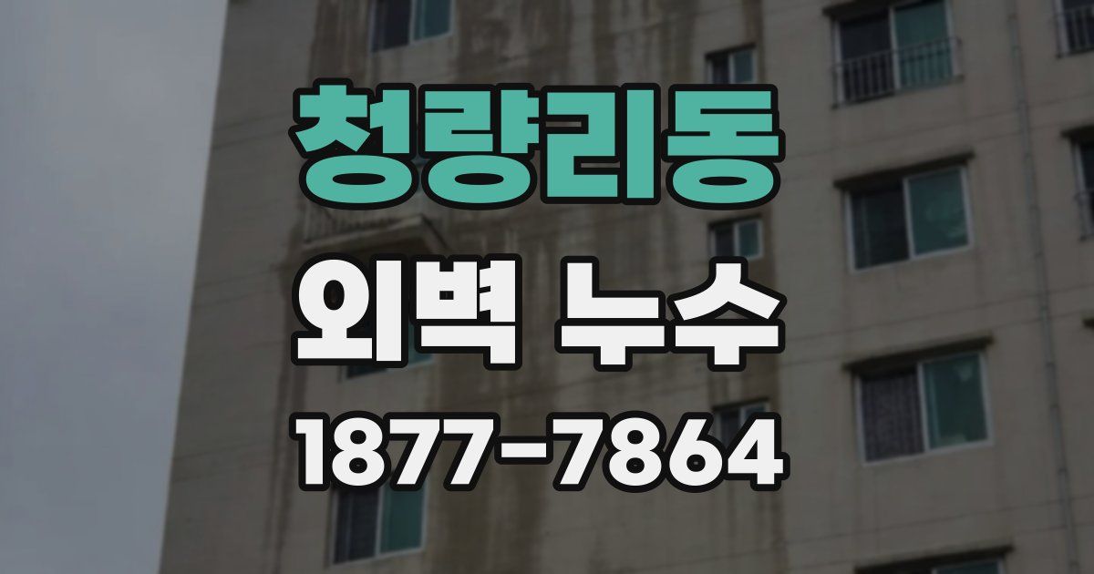 청량리동 외벽 누수