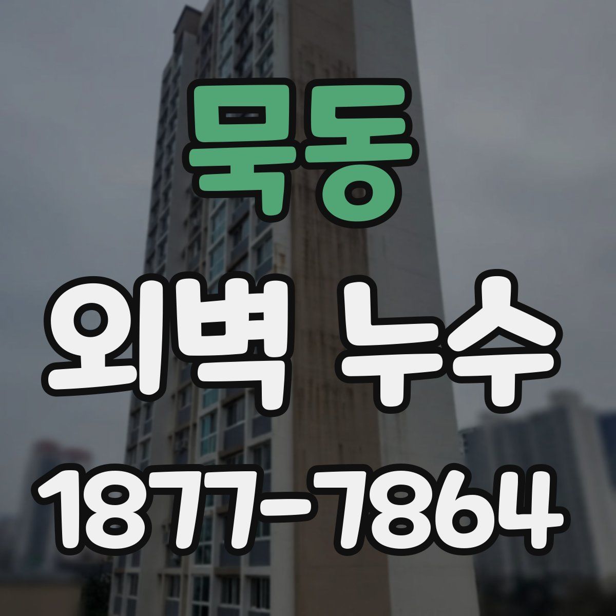묵동 외벽 누수