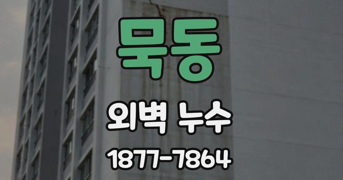 묵동 외벽 누수