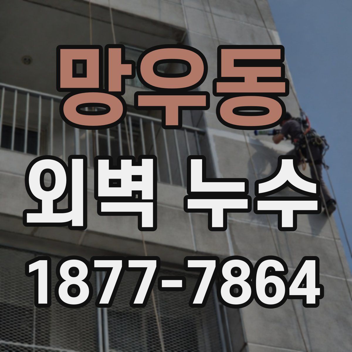 망우동 외벽 누수