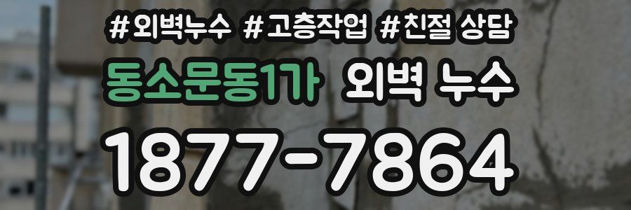 동소문동1가 외벽 누수