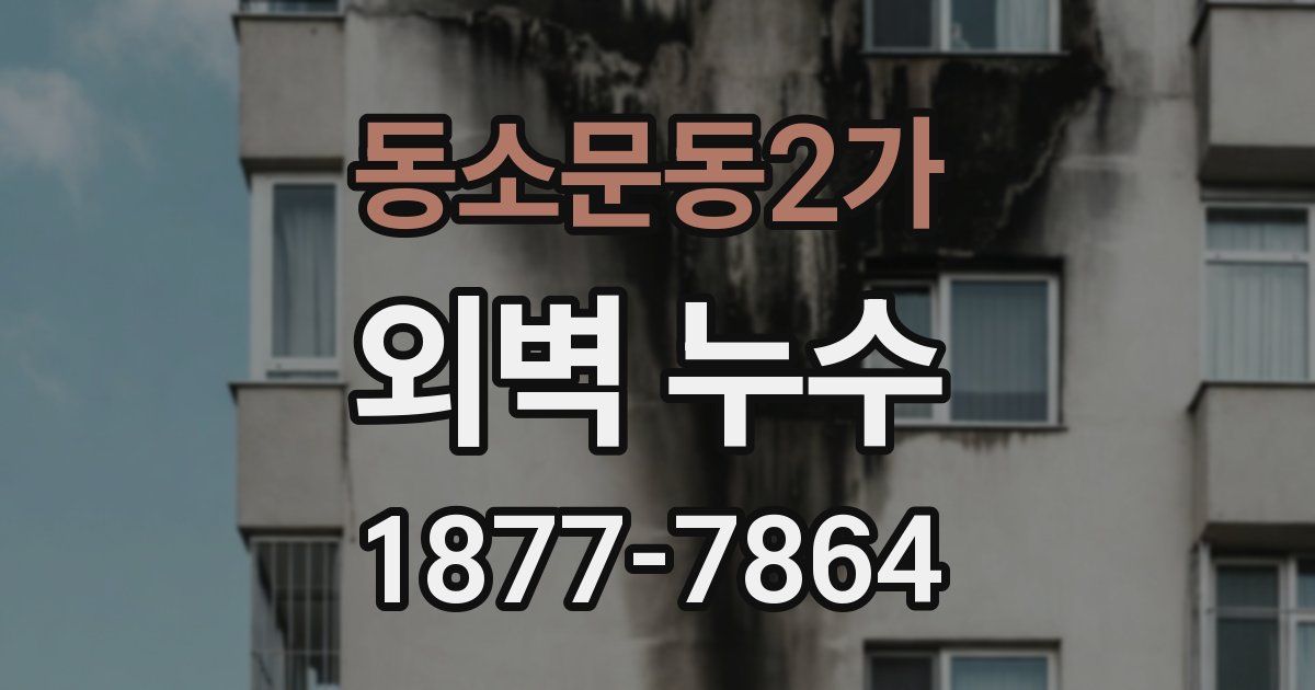 동소문동2가 외벽 누수