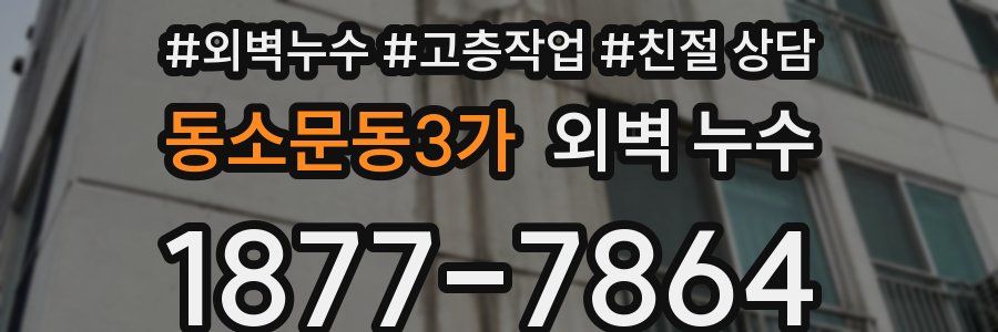 동소문동3가 외벽 누수