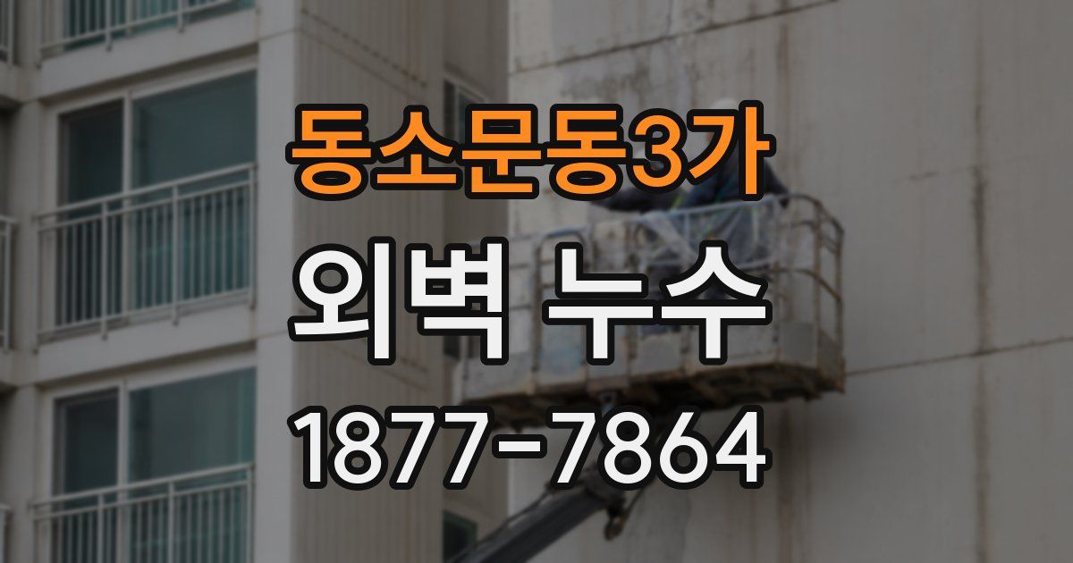 동소문동3가 외벽 누수
