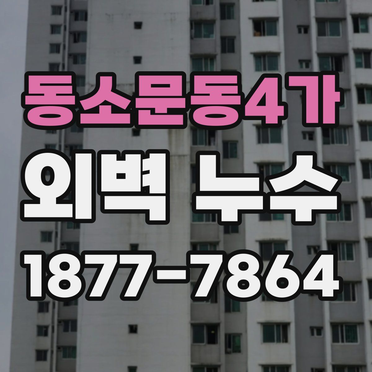 동소문동4가 외벽 누수
