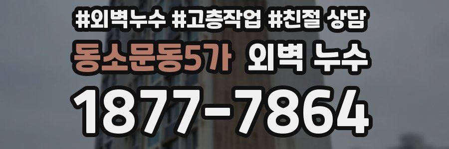 동소문동5가 외벽 누수