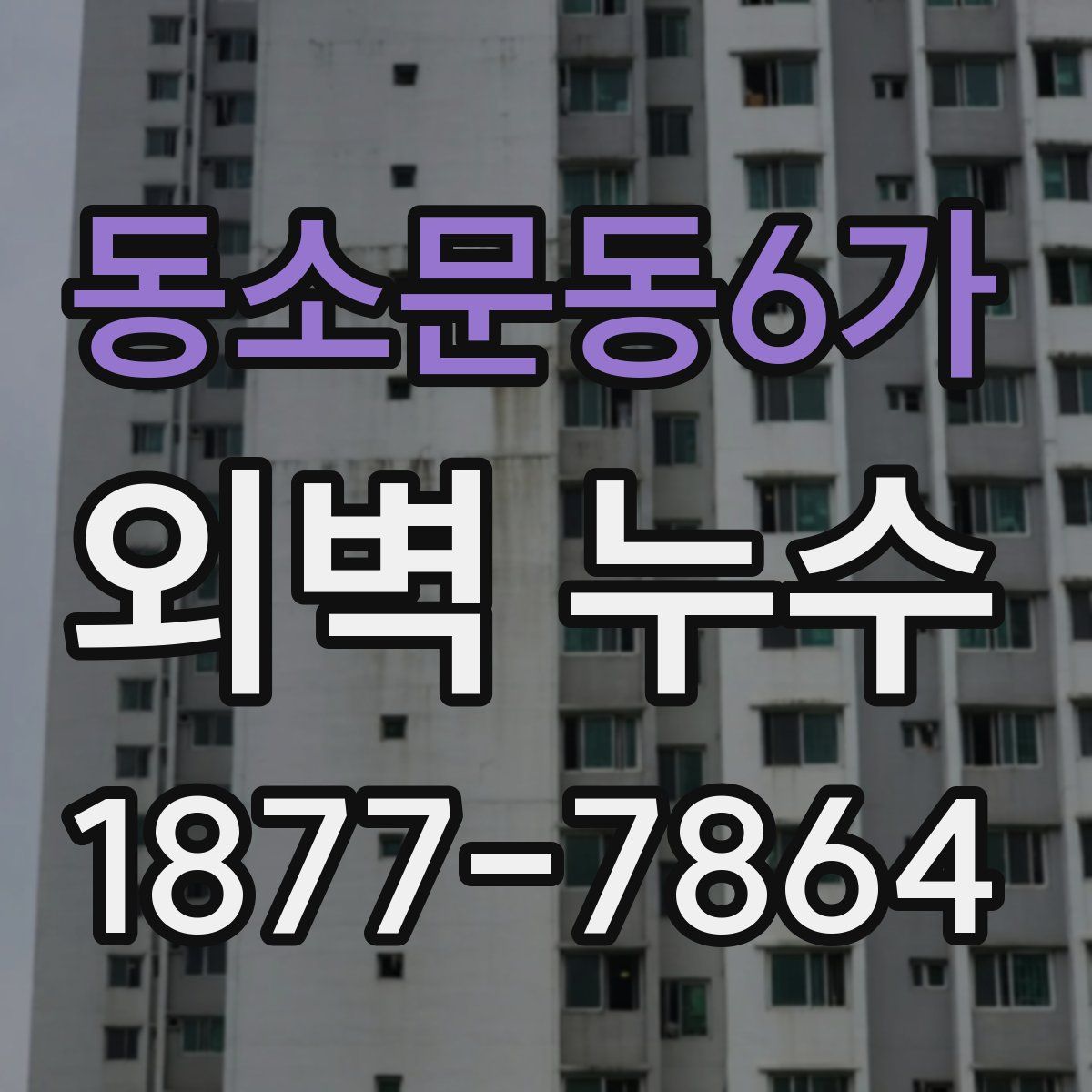 동소문동6가 외벽 누수