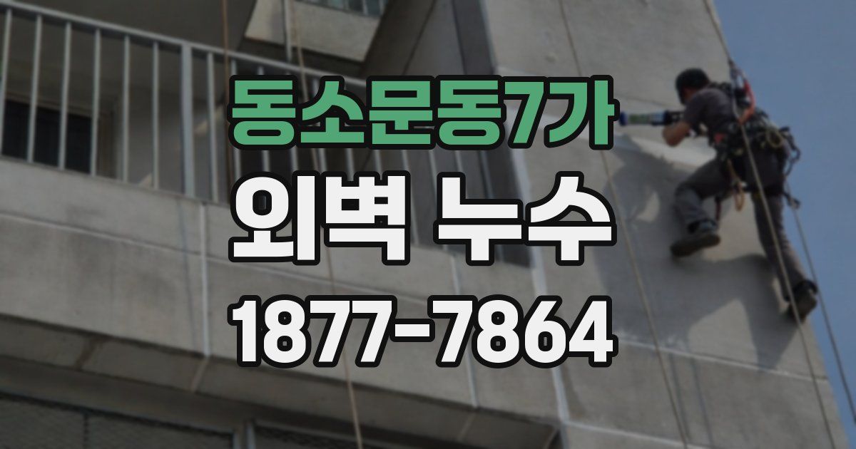동소문동7가 외벽 누수