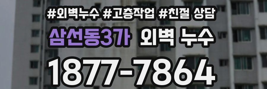 삼선동3가 외벽 누수