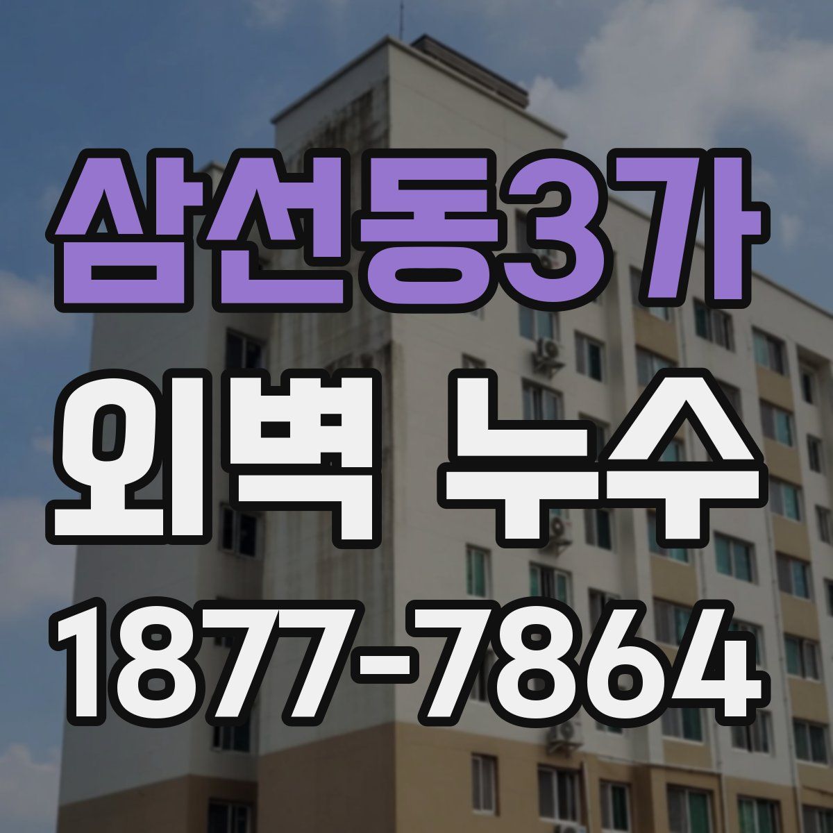 삼선동3가 외벽 누수
