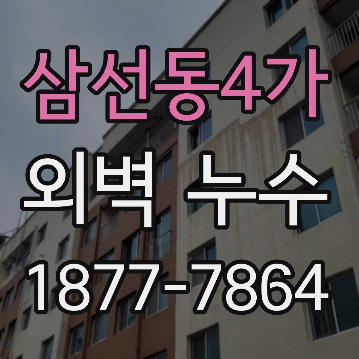 삼선동4가 외벽 누수