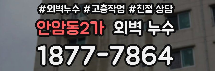 안암동2가 외벽 누수