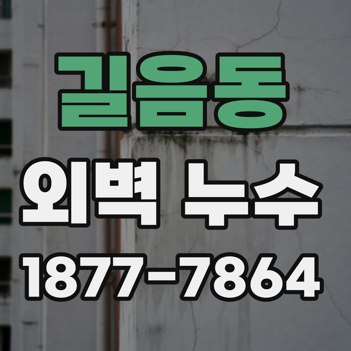 길음동 외벽 누수