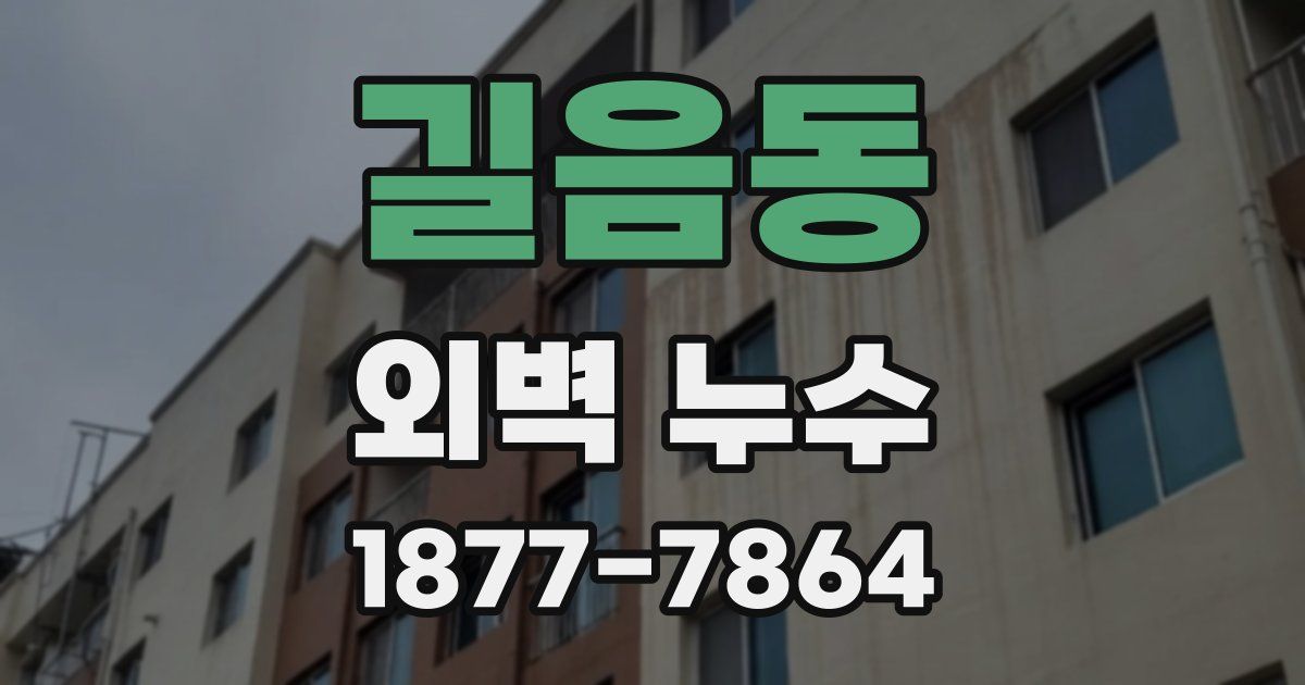길음동 외벽 누수
