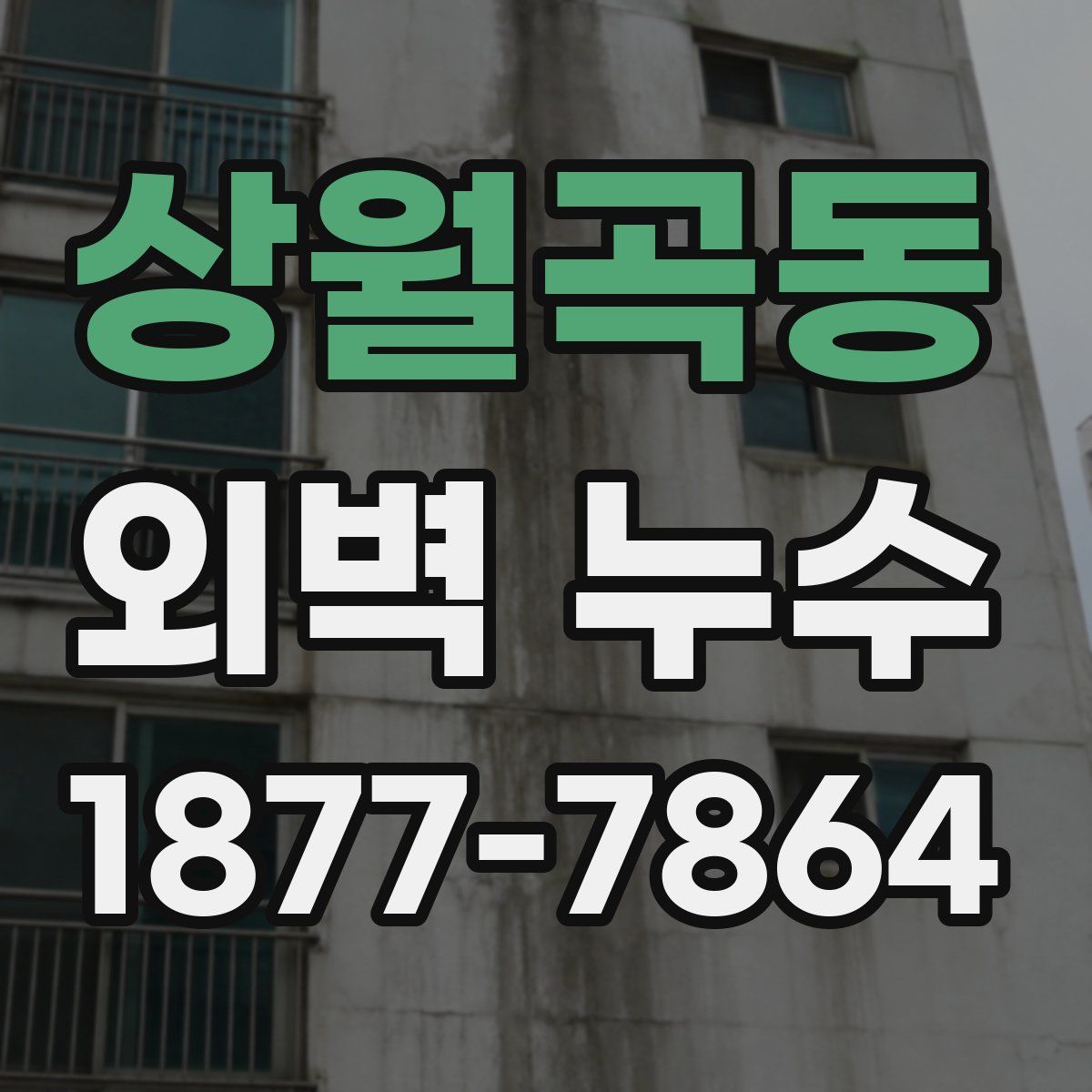 상월곡동 외벽 누수