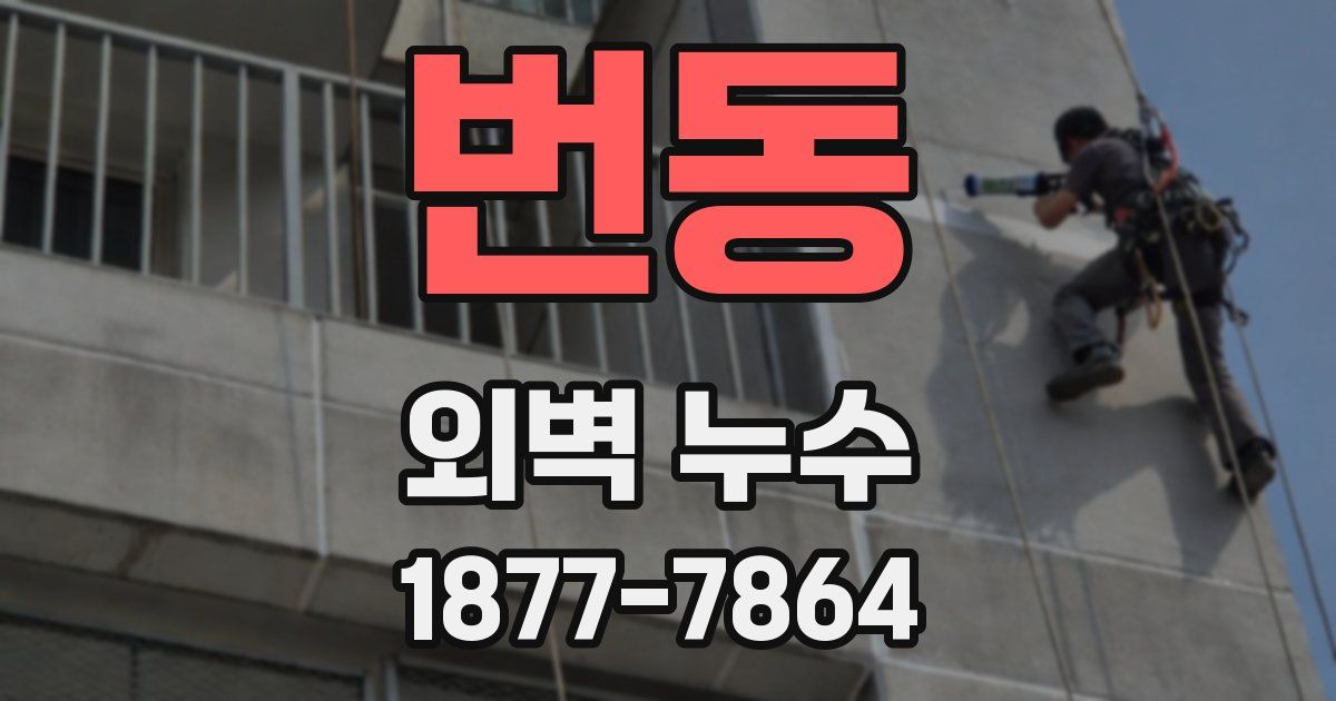 번동 외벽 누수