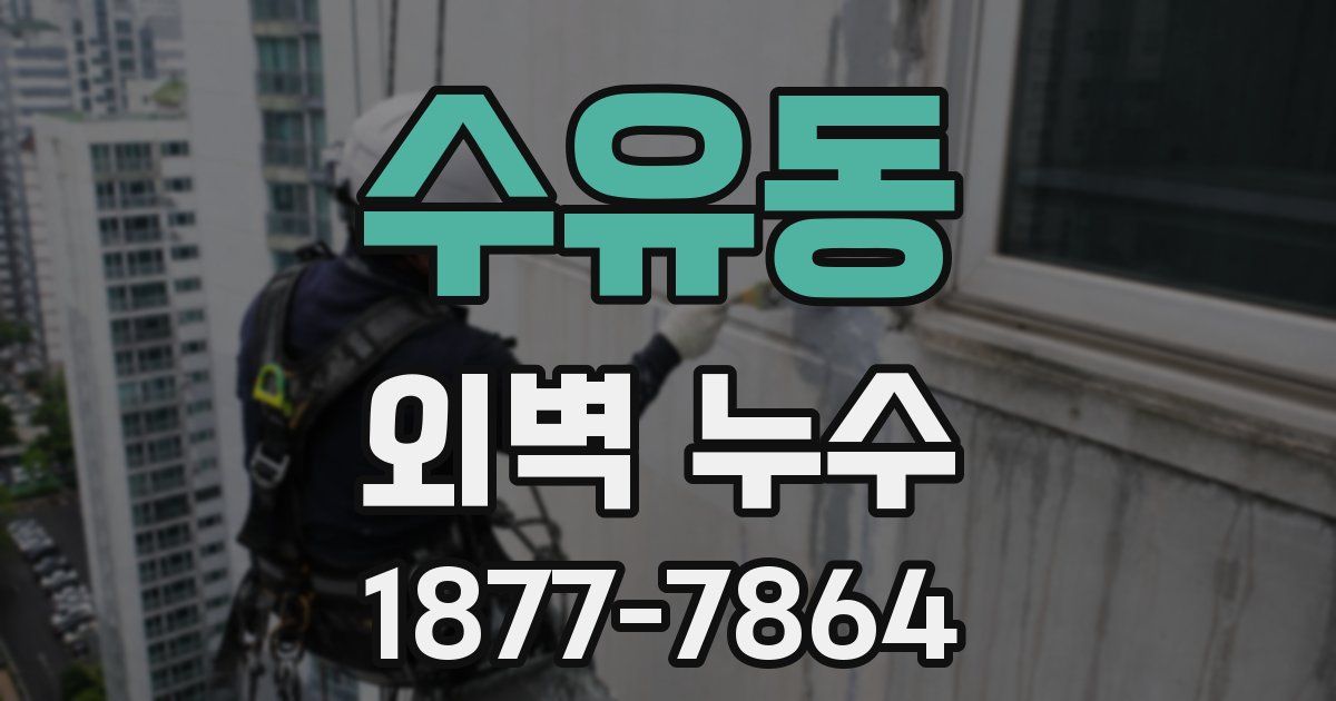 수유동 외벽 누수