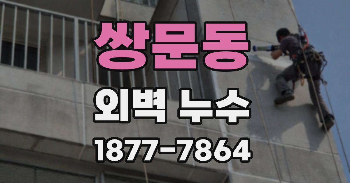 쌍문동 외벽 누수