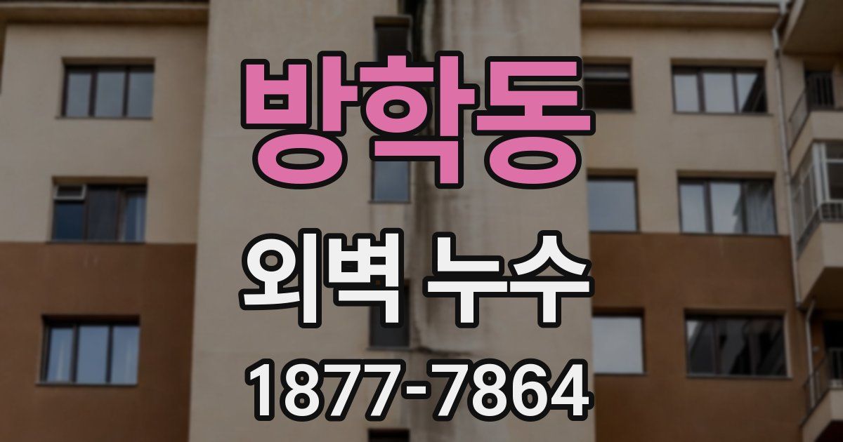 방학동 외벽 누수