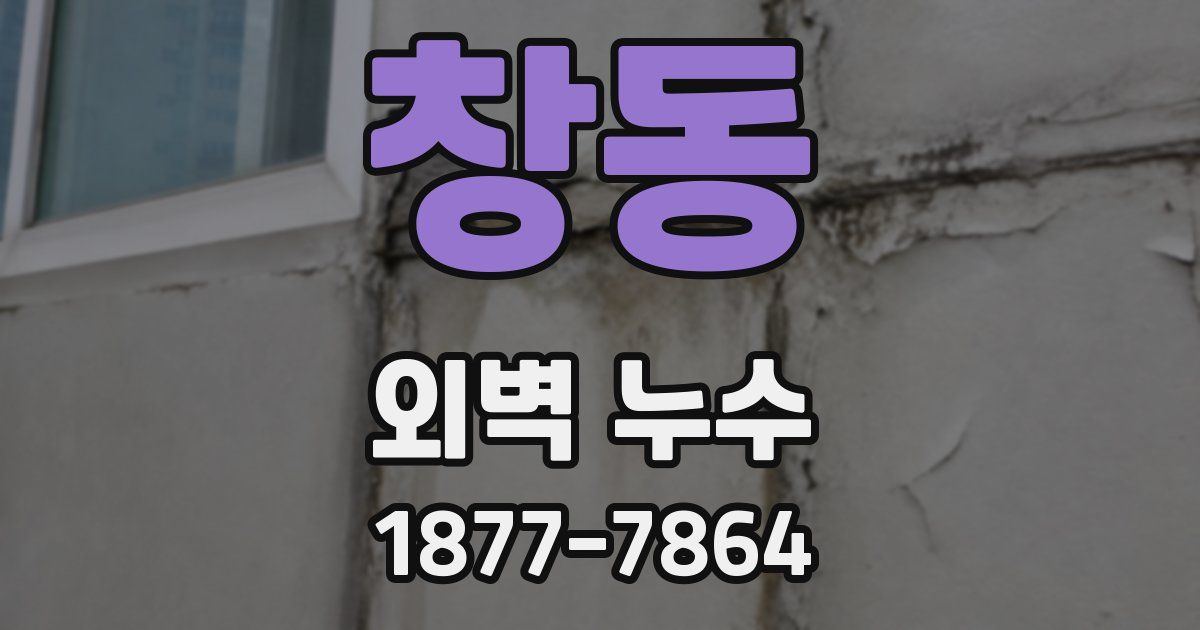 창동 외벽 누수