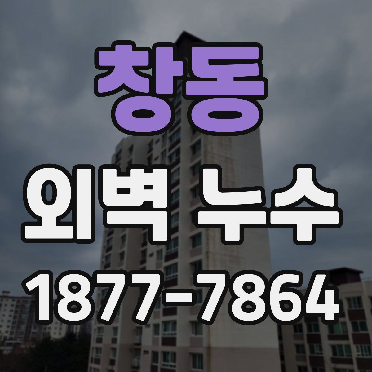 창동 외벽 누수