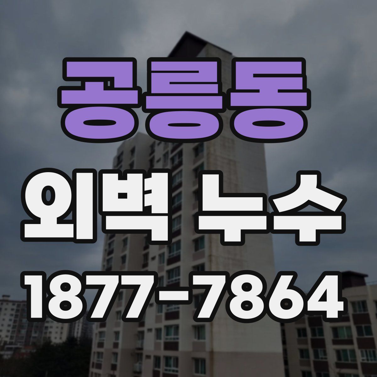 공릉동 외벽 누수