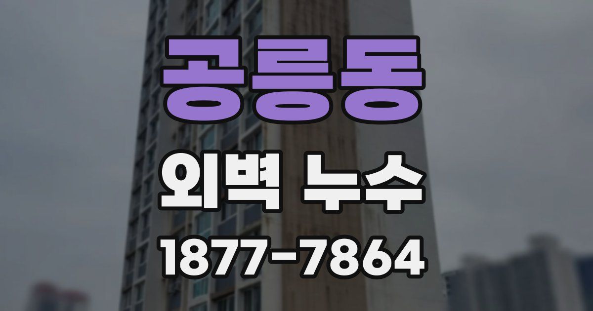 공릉동 외벽 누수
