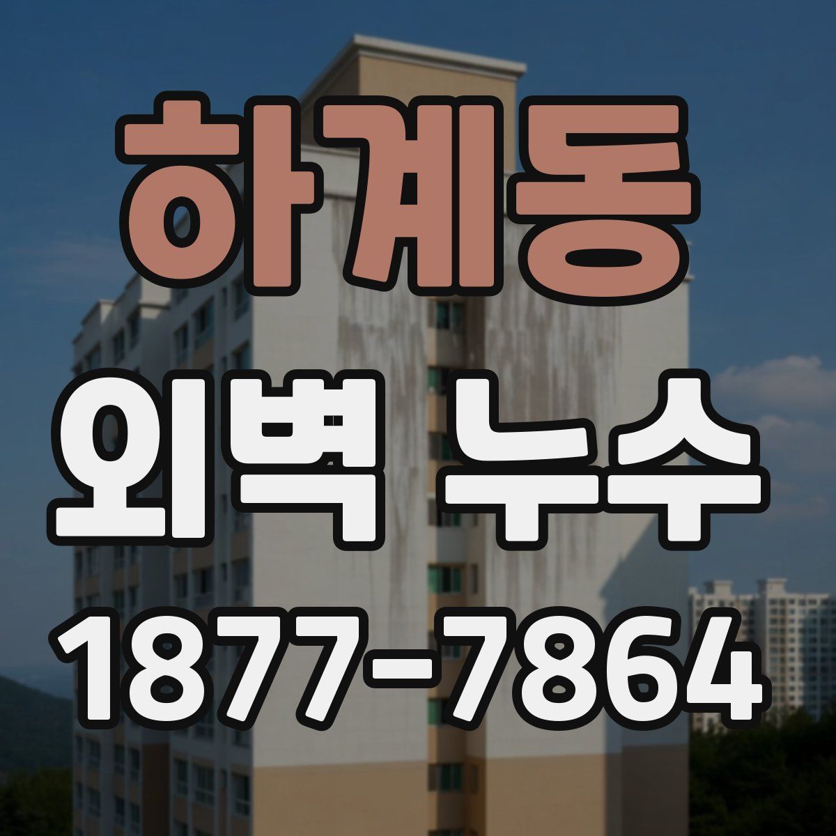 하계동 외벽 누수