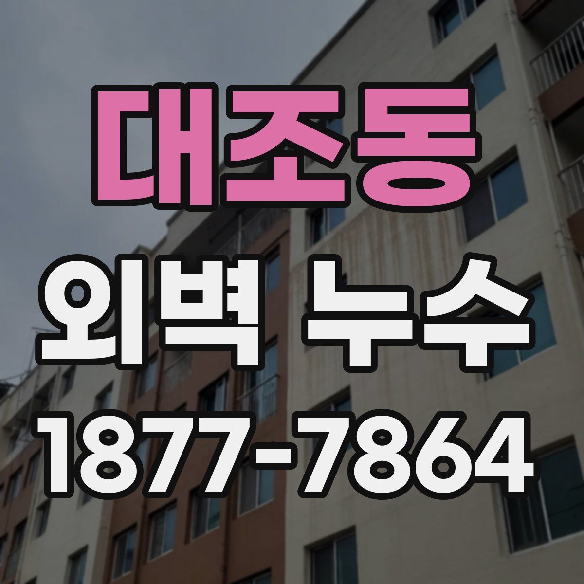 대조동 외벽 누수