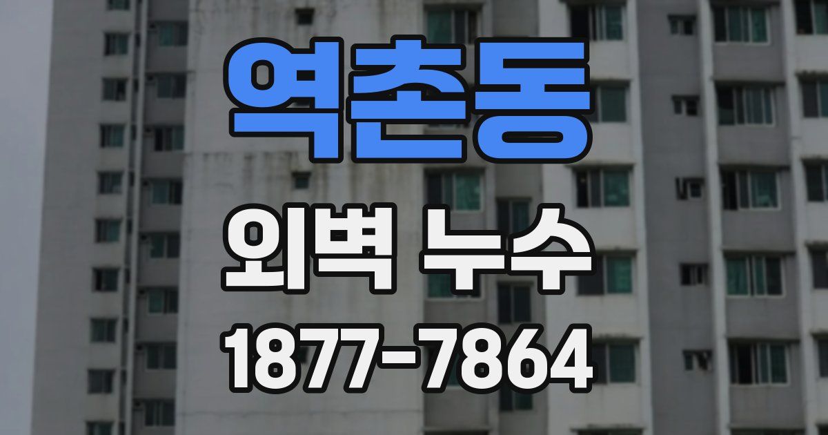 역촌동 외벽 누수