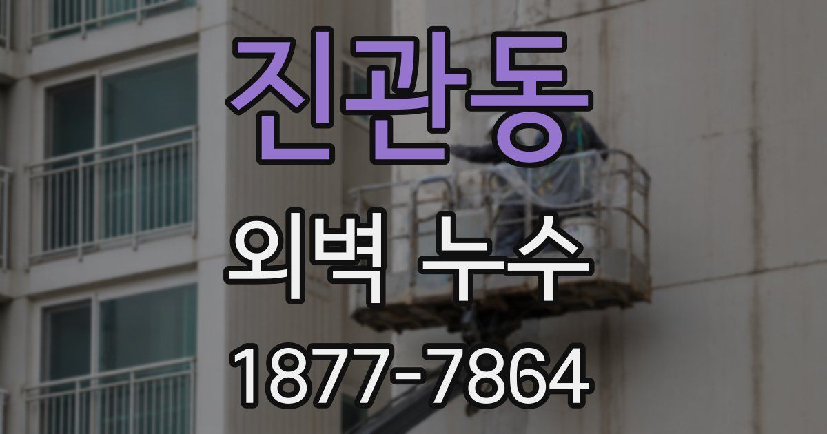 진관동 외벽 누수