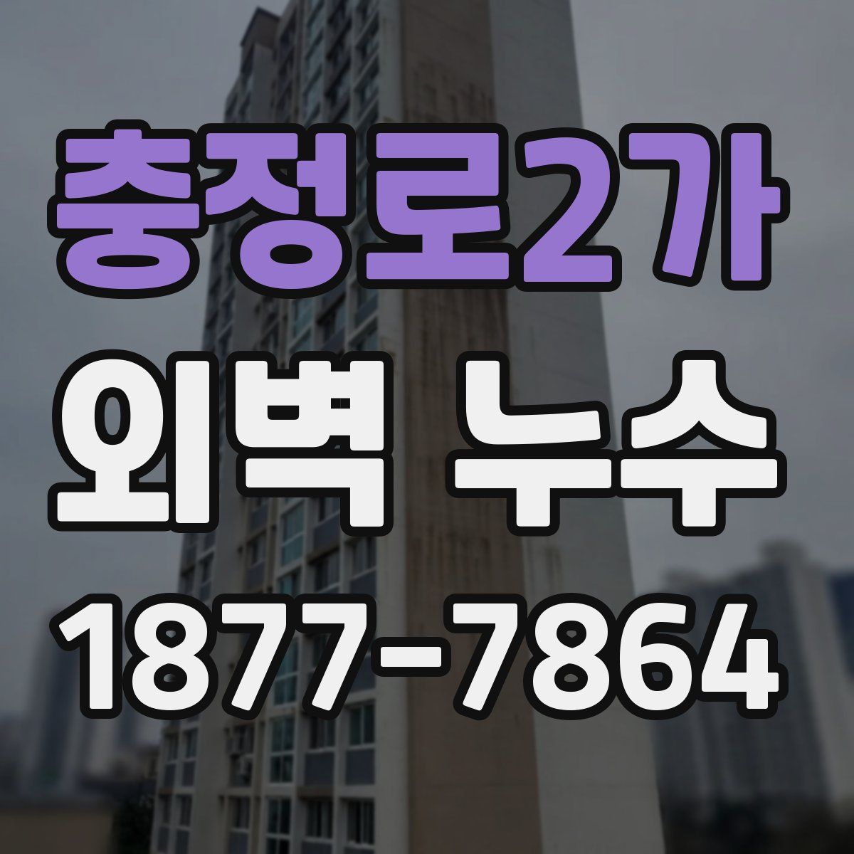 충정로2가 외벽 누수