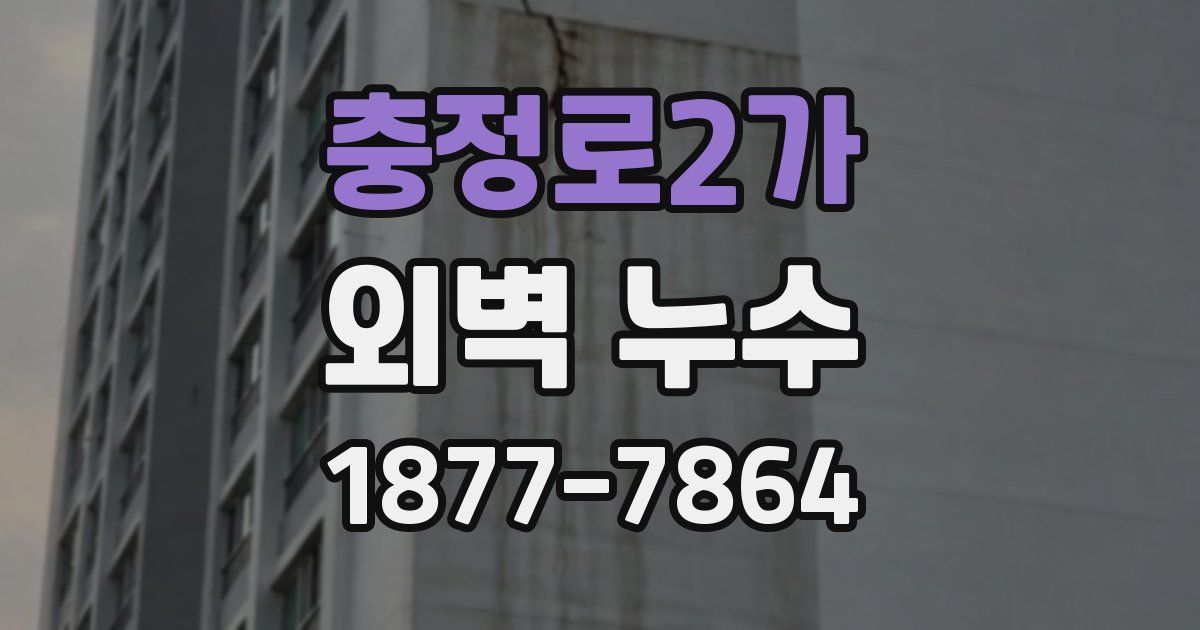 충정로2가 외벽 누수
