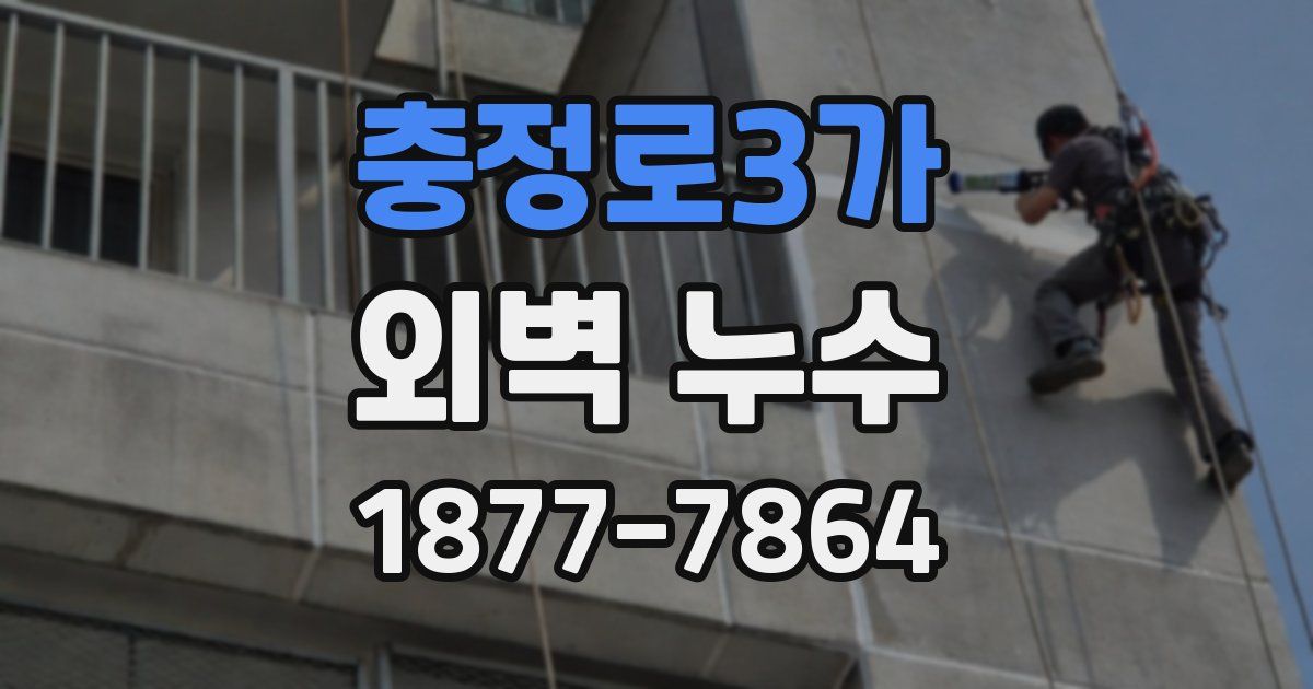 충정로3가 외벽 누수