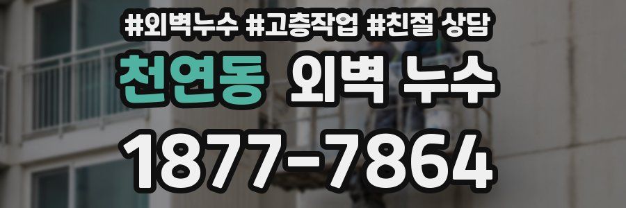 천연동 외벽 누수