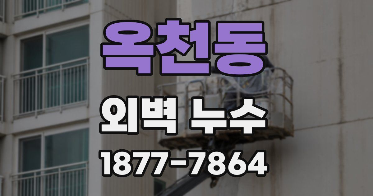 옥천동 외벽 누수