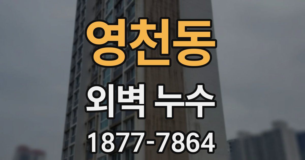 영천동 외벽 누수