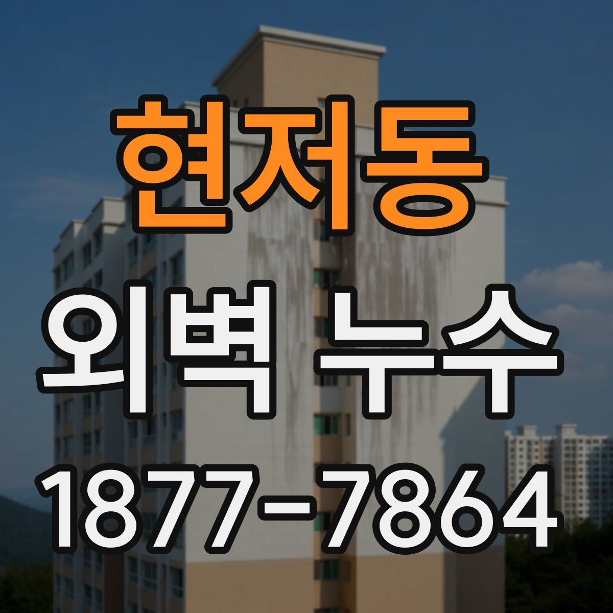현저동 외벽 누수