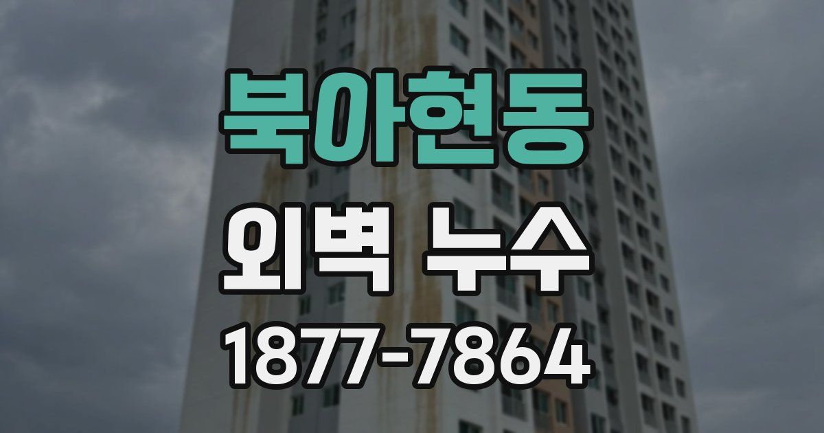 북아현동 외벽 누수