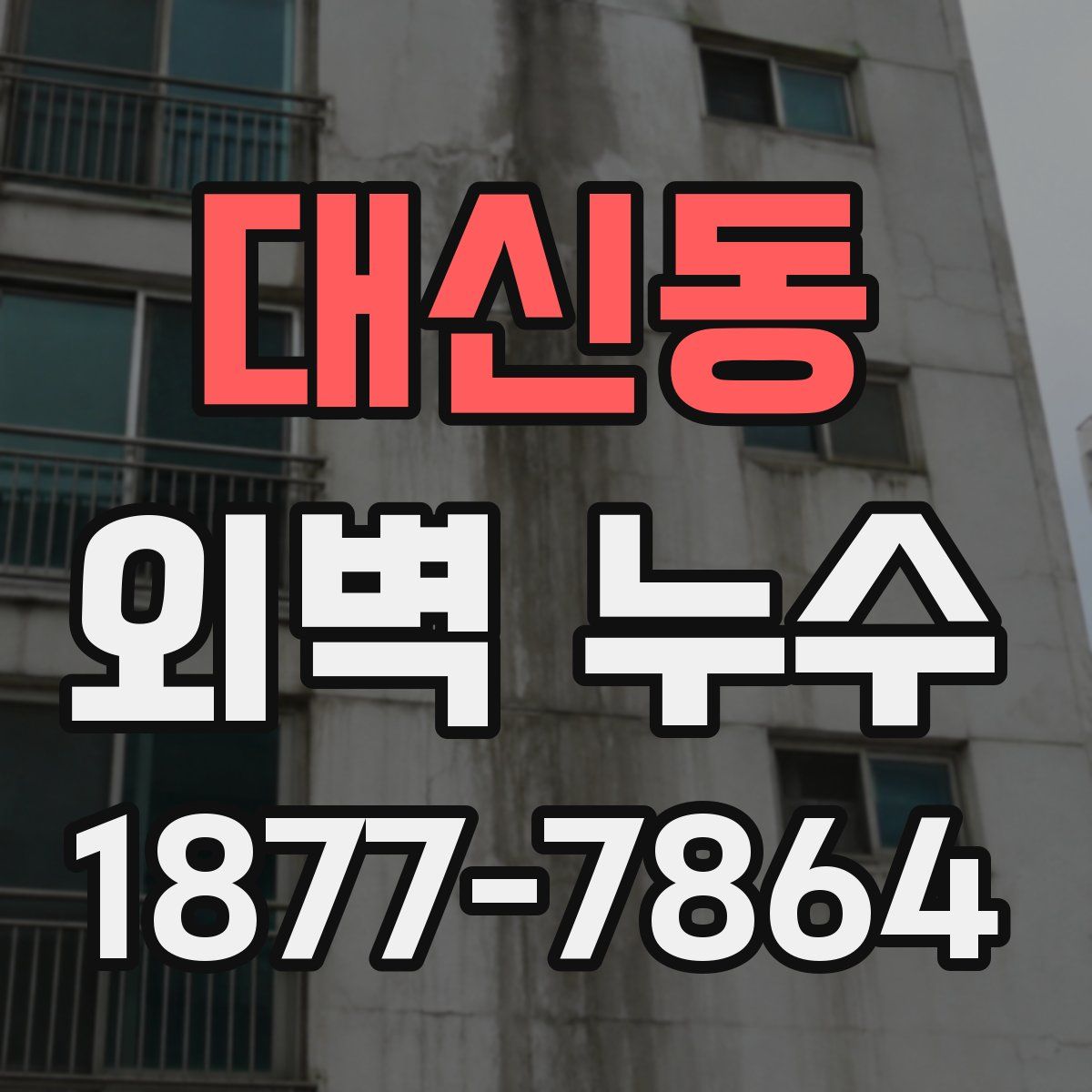 대신동 외벽 누수