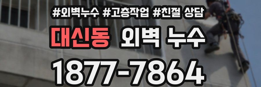 대신동 외벽 누수