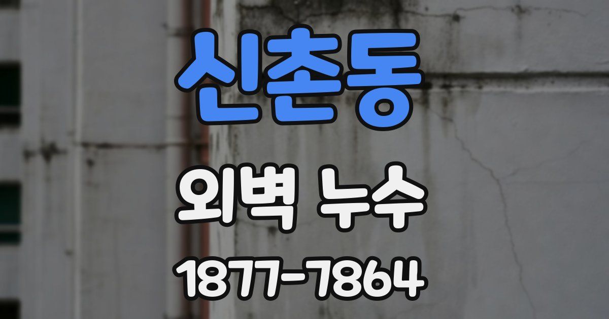 신촌동 외벽 누수