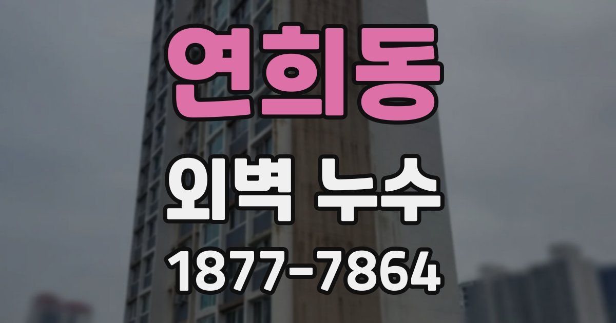 연희동 외벽 누수