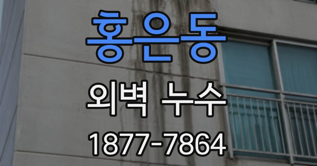 홍은동 외벽 누수