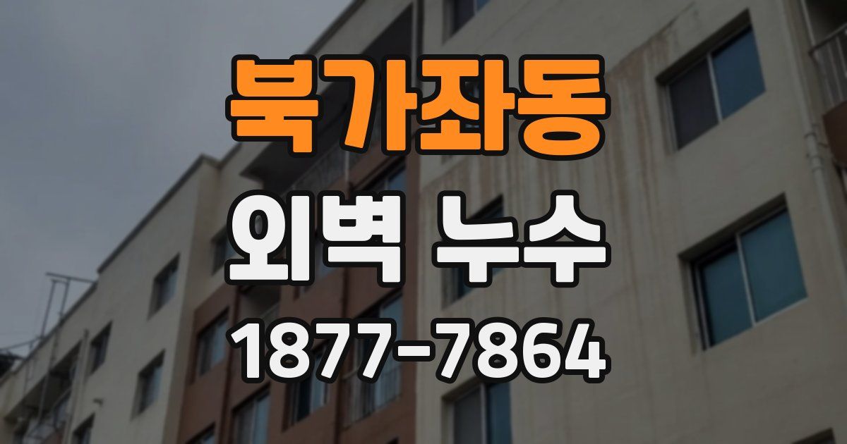 북가좌동 외벽 누수