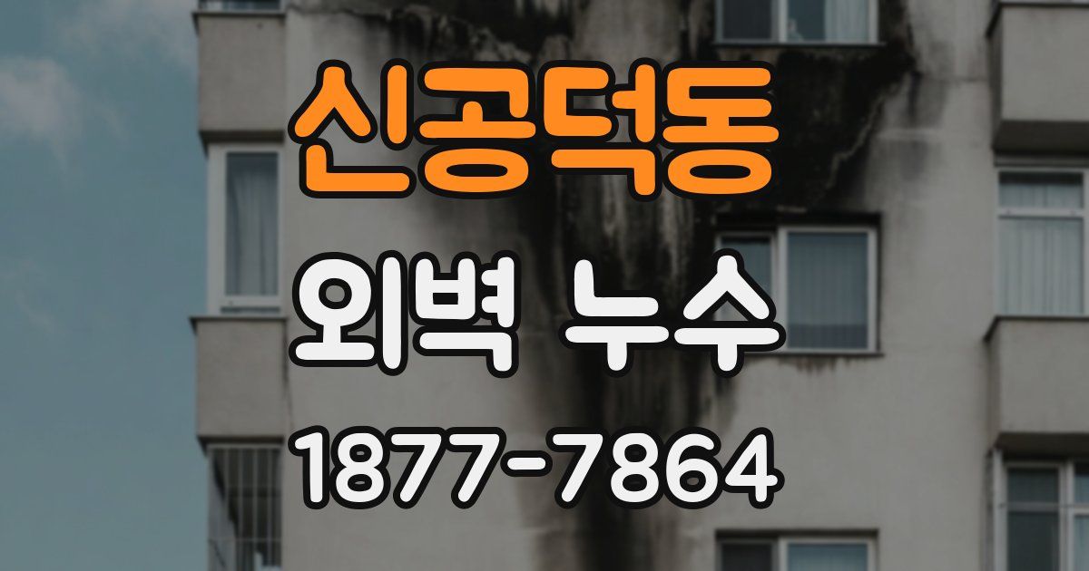 신공덕동 외벽 누수